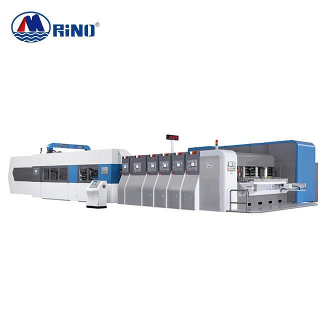 Three color 1200mm Flexographic Box Printing Machine For Carton Box